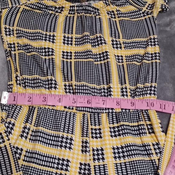 LOVE REP BLIC Big Girls Jumpsuit Yellow Plaid Cold Shoulder Size S (7-8). - Picture 11 of 14